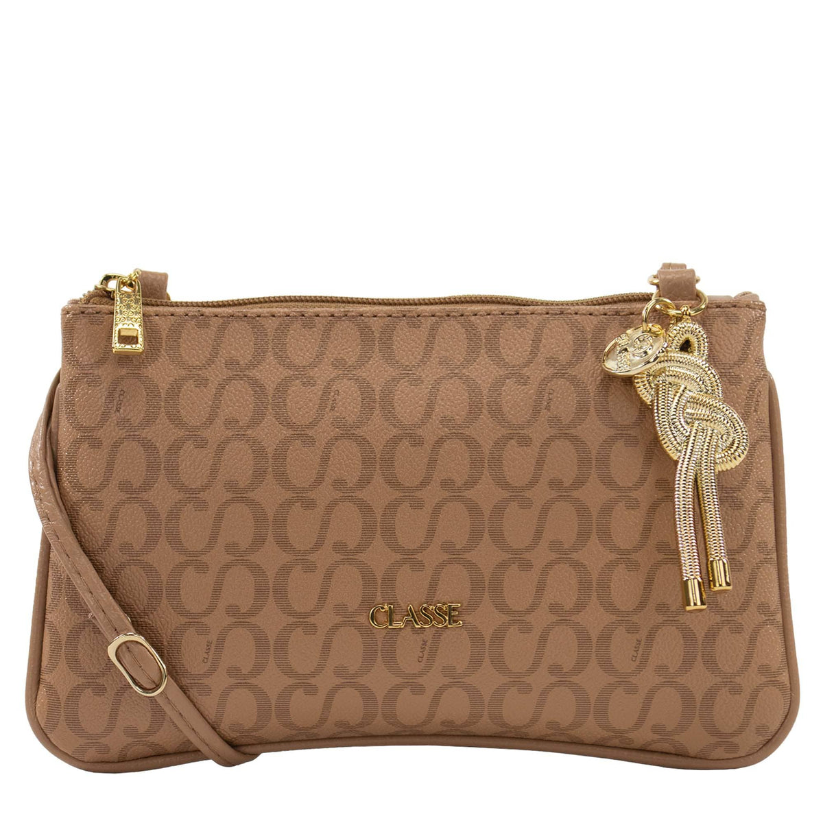 Bolsa Crossbody Canvas - Tan/Tan