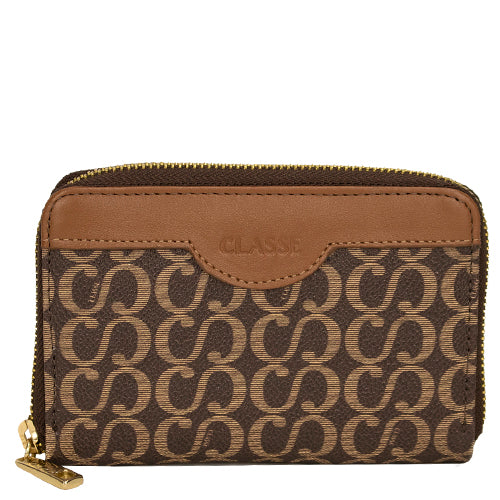 Carteira Canvas Feminina Pequena com Zíper