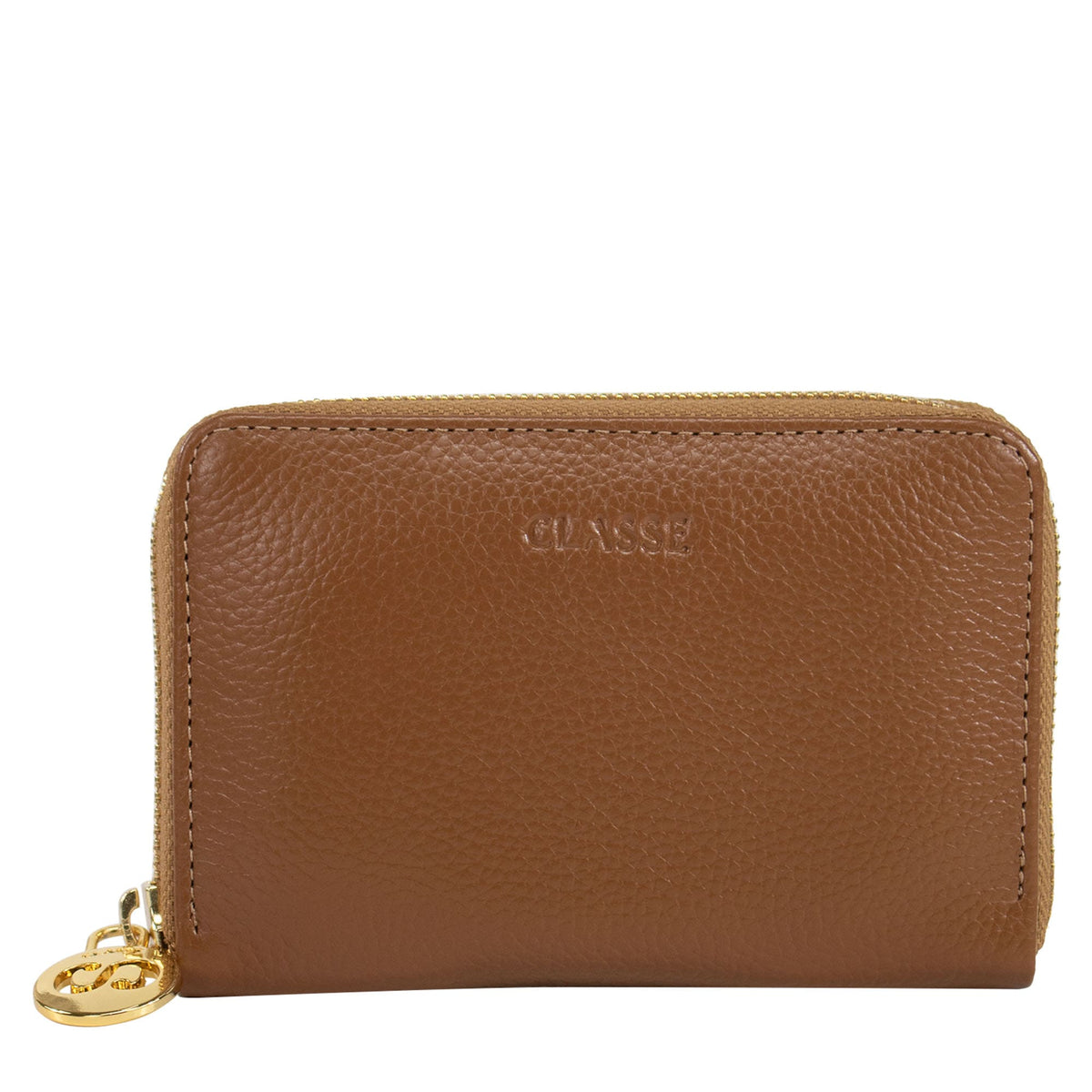 Carteira de Couro Feminina com Zíper