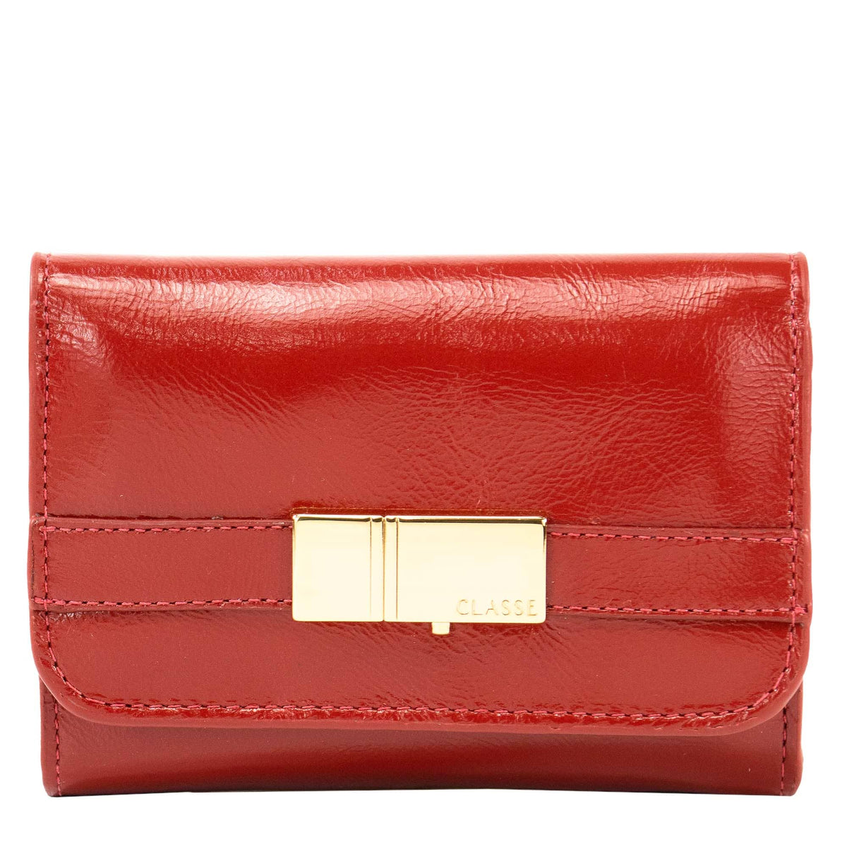 Carteira de Couro Feminina com Tampa Jade