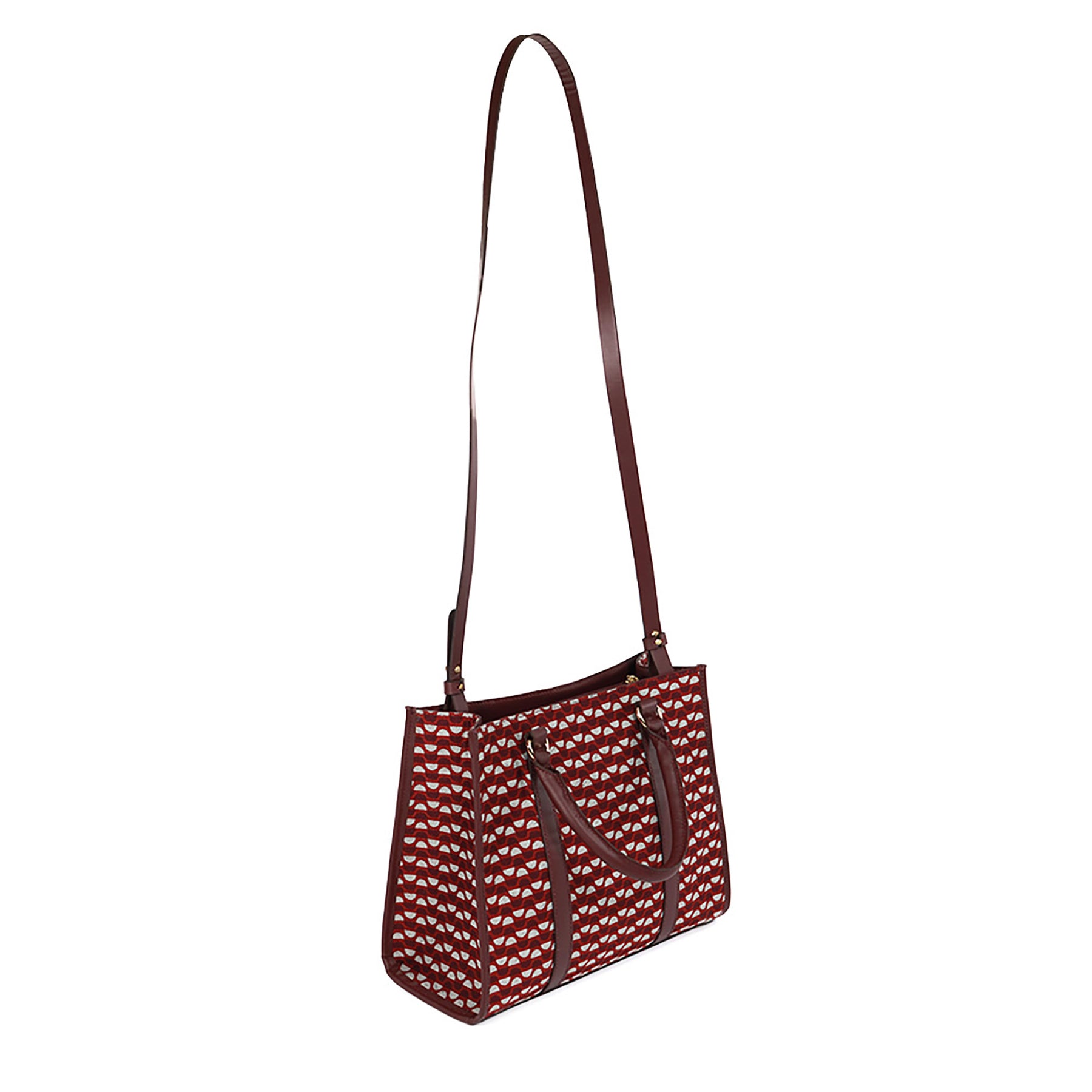 Kit: 02 Bolsas Tote Mileide Bordo-Bordo
