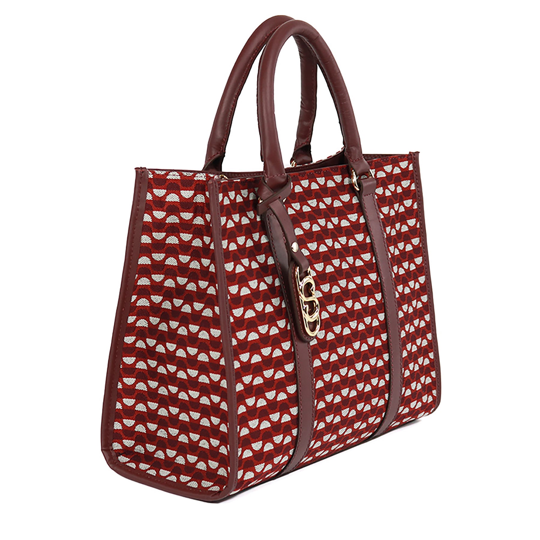 Kit: 02 Bolsas Tote Mileide Bordo-Bordo