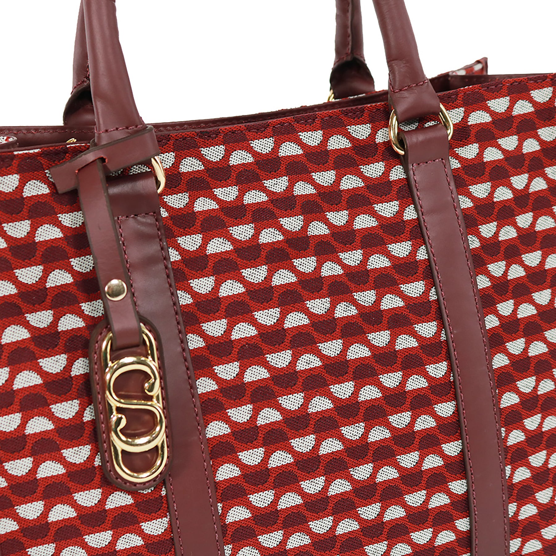 Kit: 02 Bolsas Tote Mileide Bordo-Bordo