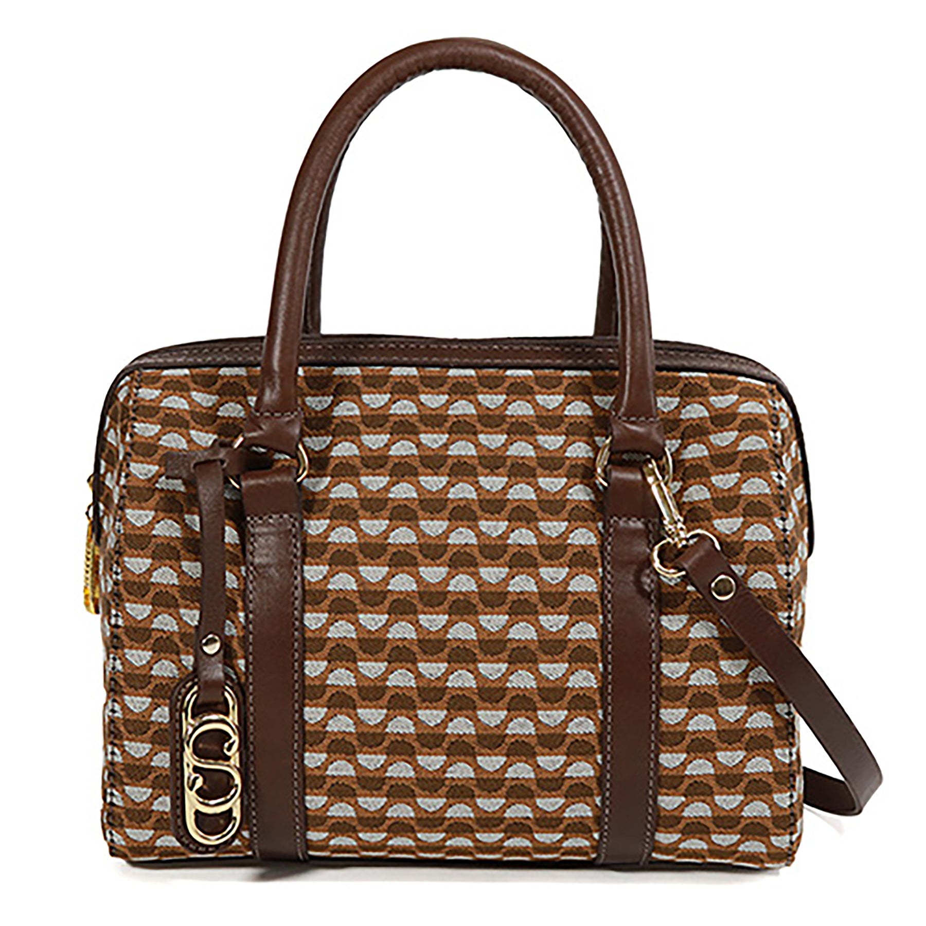 Kit: 01 Bolsa Crossbody Mileide + 01 Bolsa Tote Mileide - Nocciola/Brown