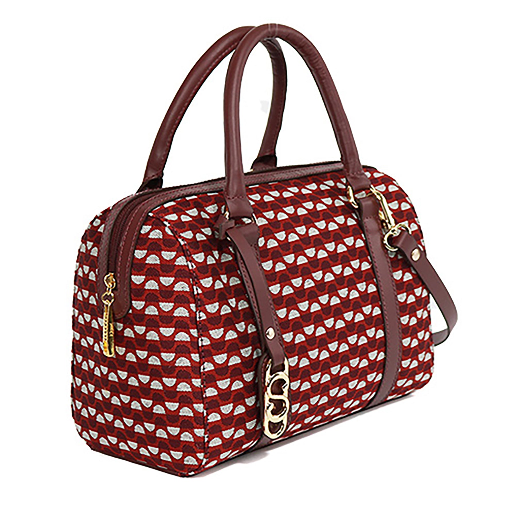 Kit: 02 Bolsas Tote Mileide Bordo-Bordo