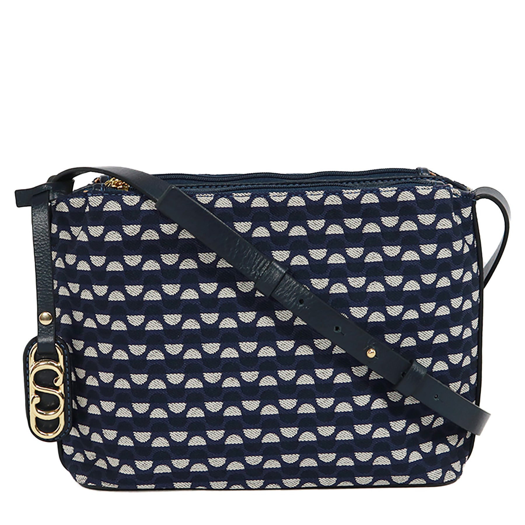 Kit: 01 Bolsa Crossbody Mileide + 01 Bolsa Tote Mileide - Marinho/Onix