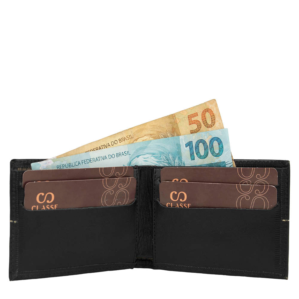 Carteira Masculina de Couro Slim