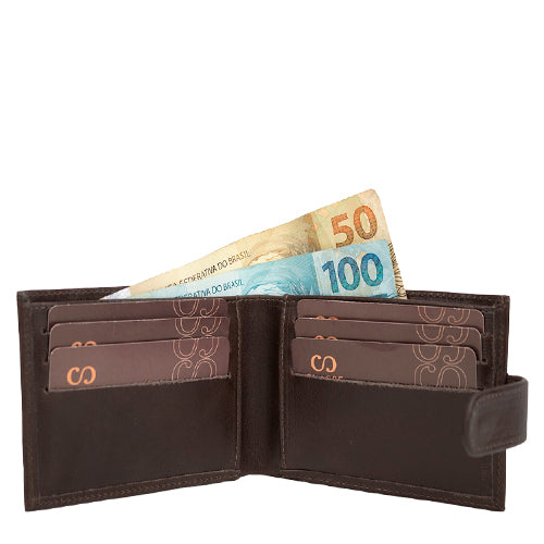 Carteira masculina Social Couro
