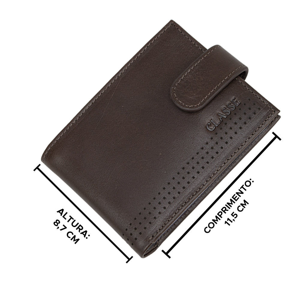 Carteira masculina Social Couro