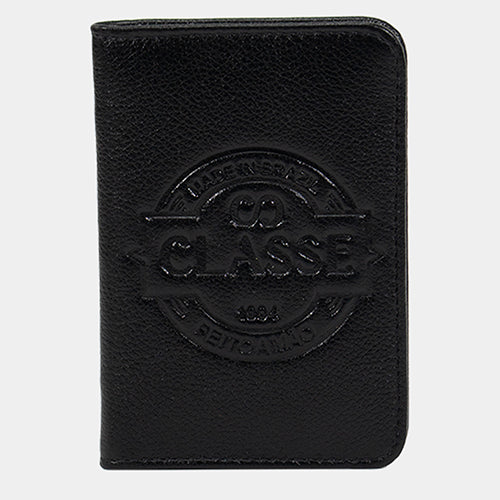 Carteira de Couro Casual Masculina com Porta CNH