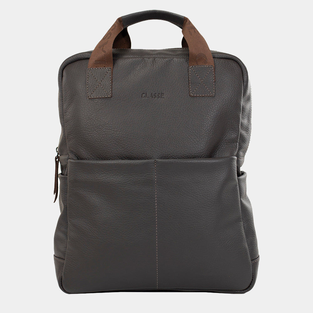 Mochila de Couro Masculina - Adventure 3 em 1 - Café