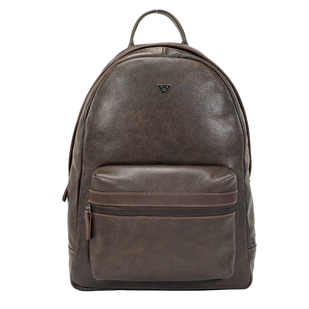 Mochila de Couro Masculina Prisma - Café Soft