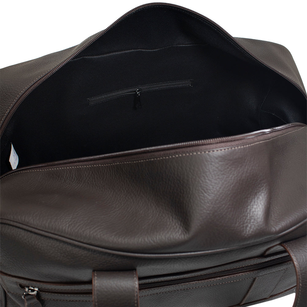 Bolsa de Couro Grande Masculina Adventure - Café