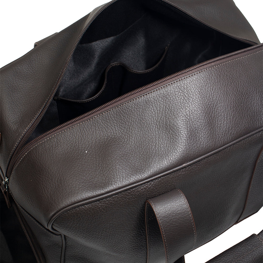 Bolsa de Couro Grande Masculina Adventure - Café