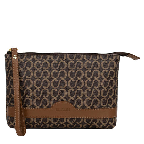 Nécessaire Feminina Canvas - Marrom