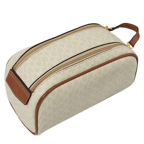 Necessaire em Canvas Digital - Creme