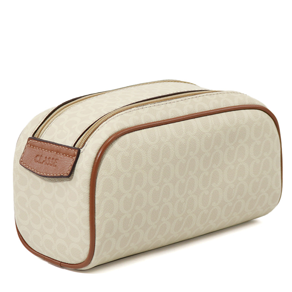 Necessaire em Canvas Digital - Creme