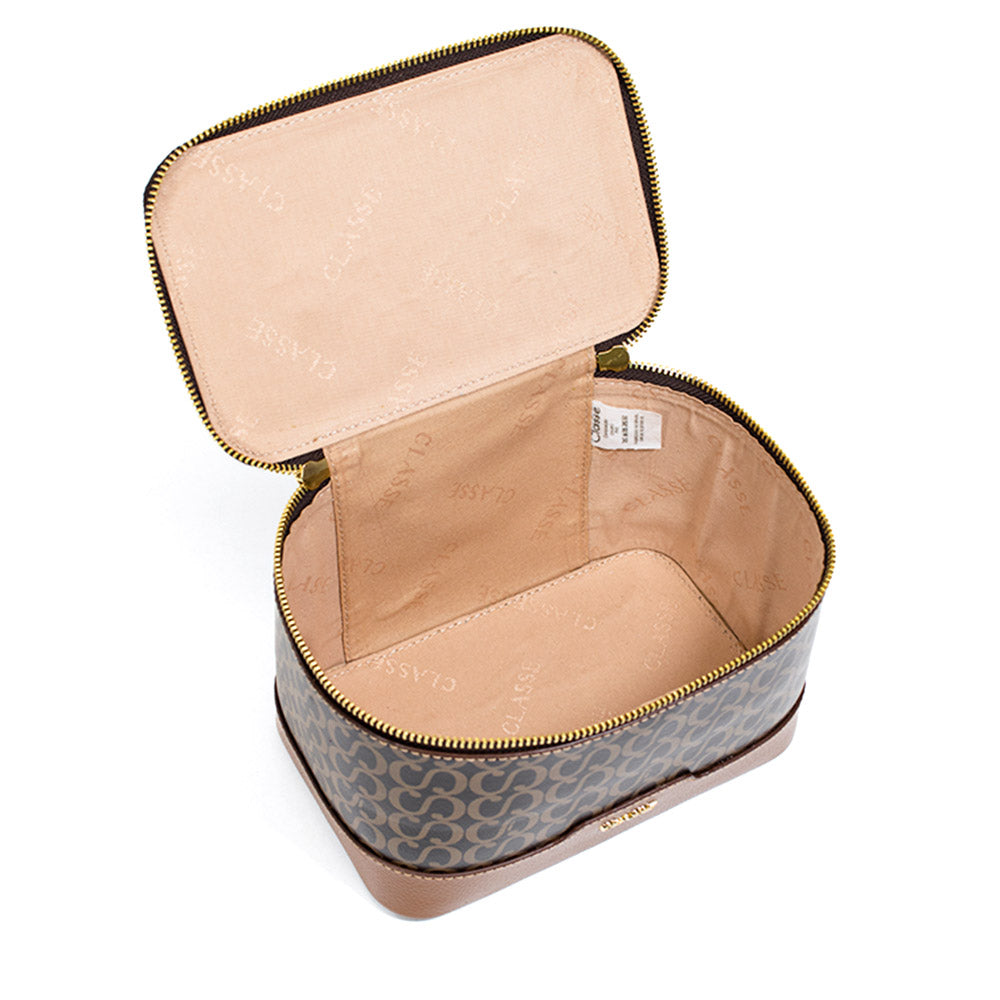 Necessaire Feminina Canvas Amy - Marrom/Nocciola