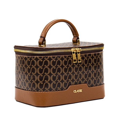 Necessaire Feminina Canvas Amy - Marrom/Nocciola