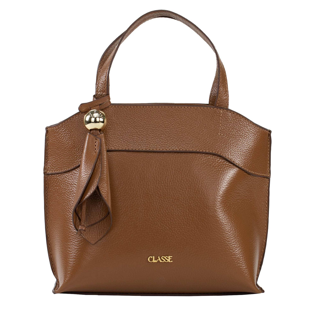 Bolsa de Couro Tote Flora - Nocciola