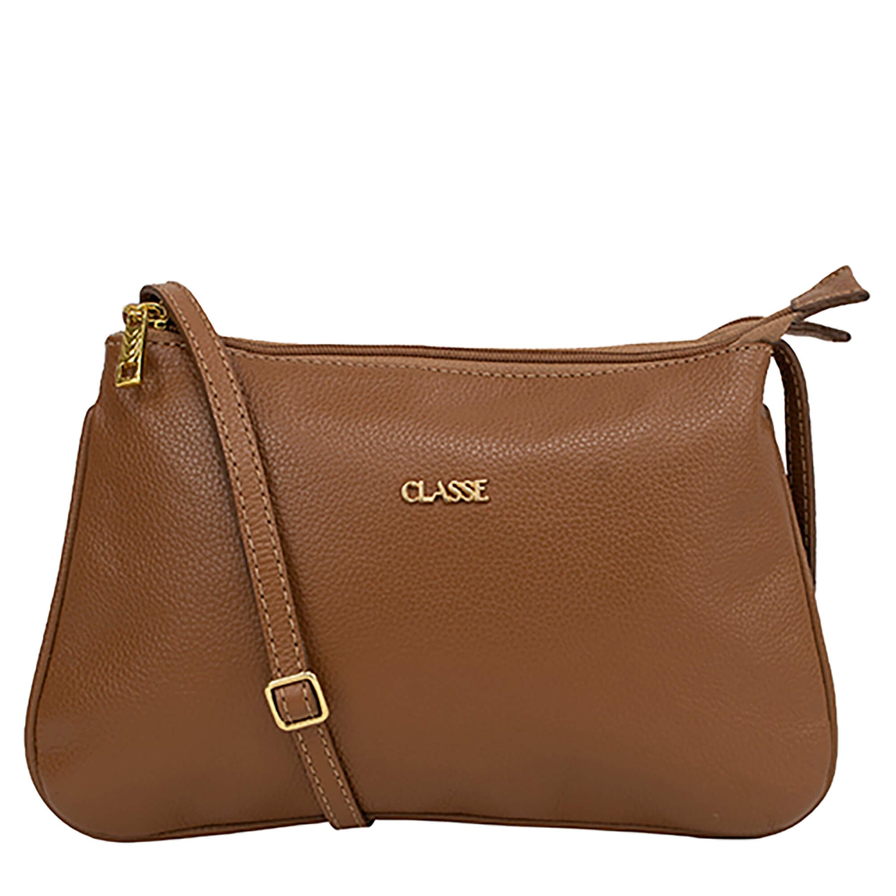 Bolsa de Couro Crossbody Maria - Nocciola