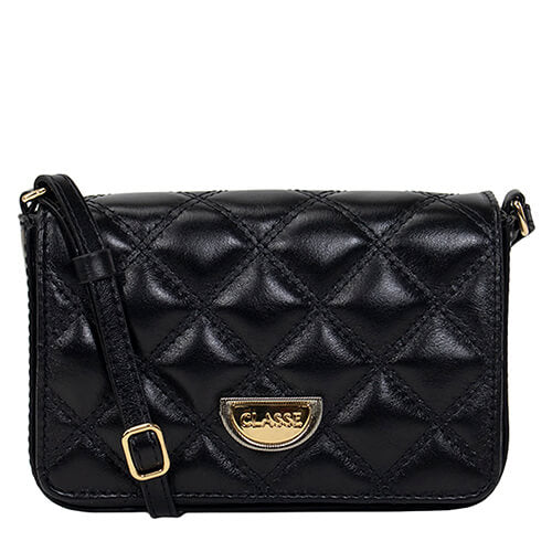 Bolsa de Couro Tiracolo Maia - Preto