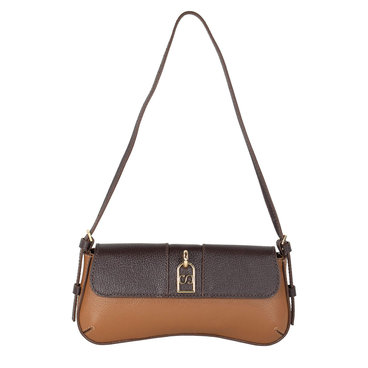 Bolsa Tiracolo de Couro Lisa - Allana