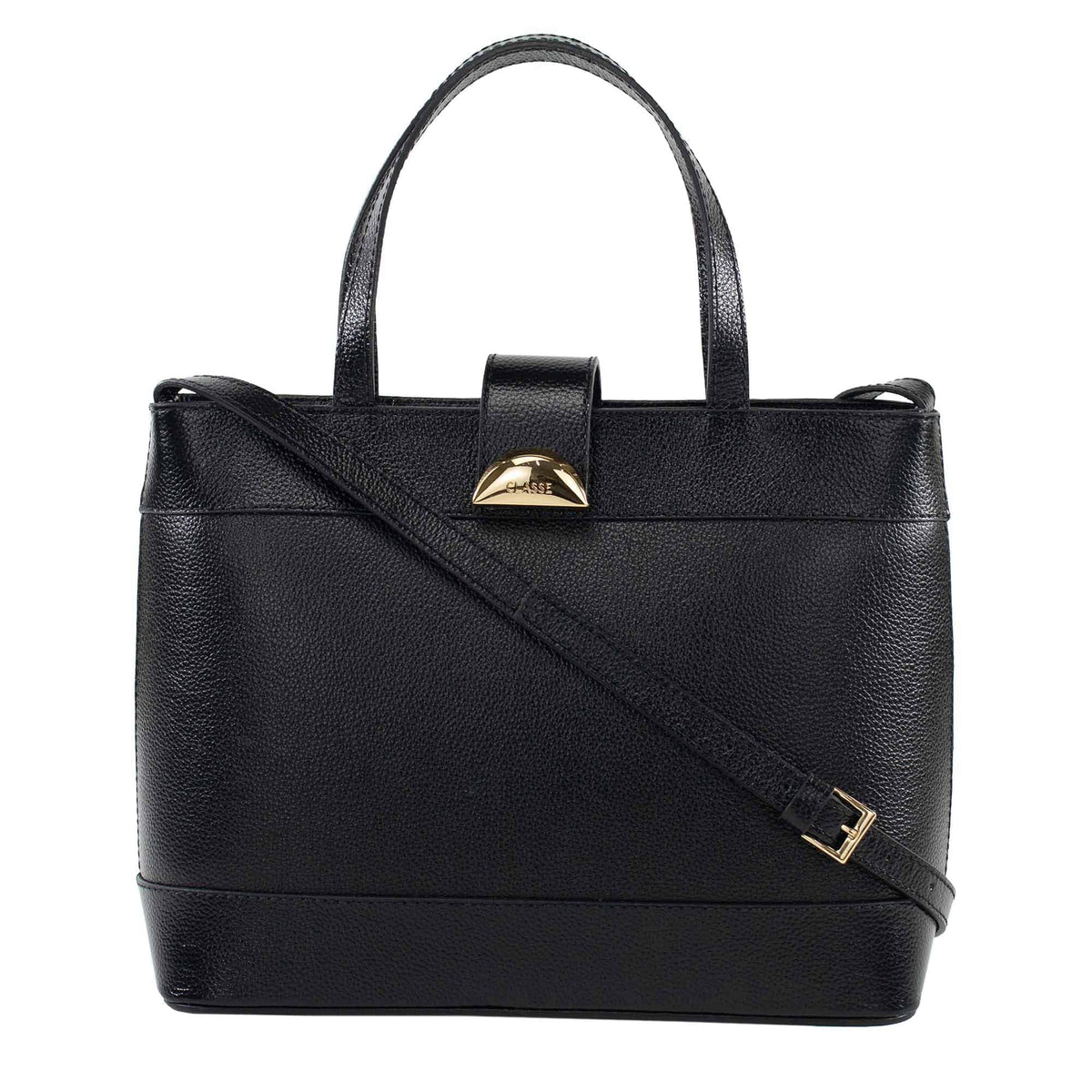 Bolsa Tote de couro Lídia - Preto