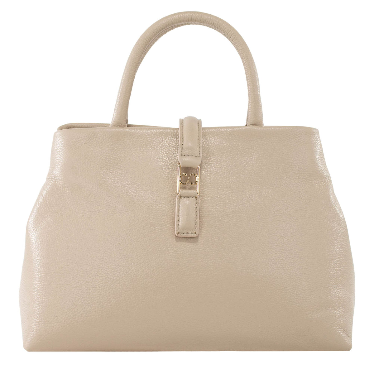 Bolsa Tote de Couro Liéri - Creme