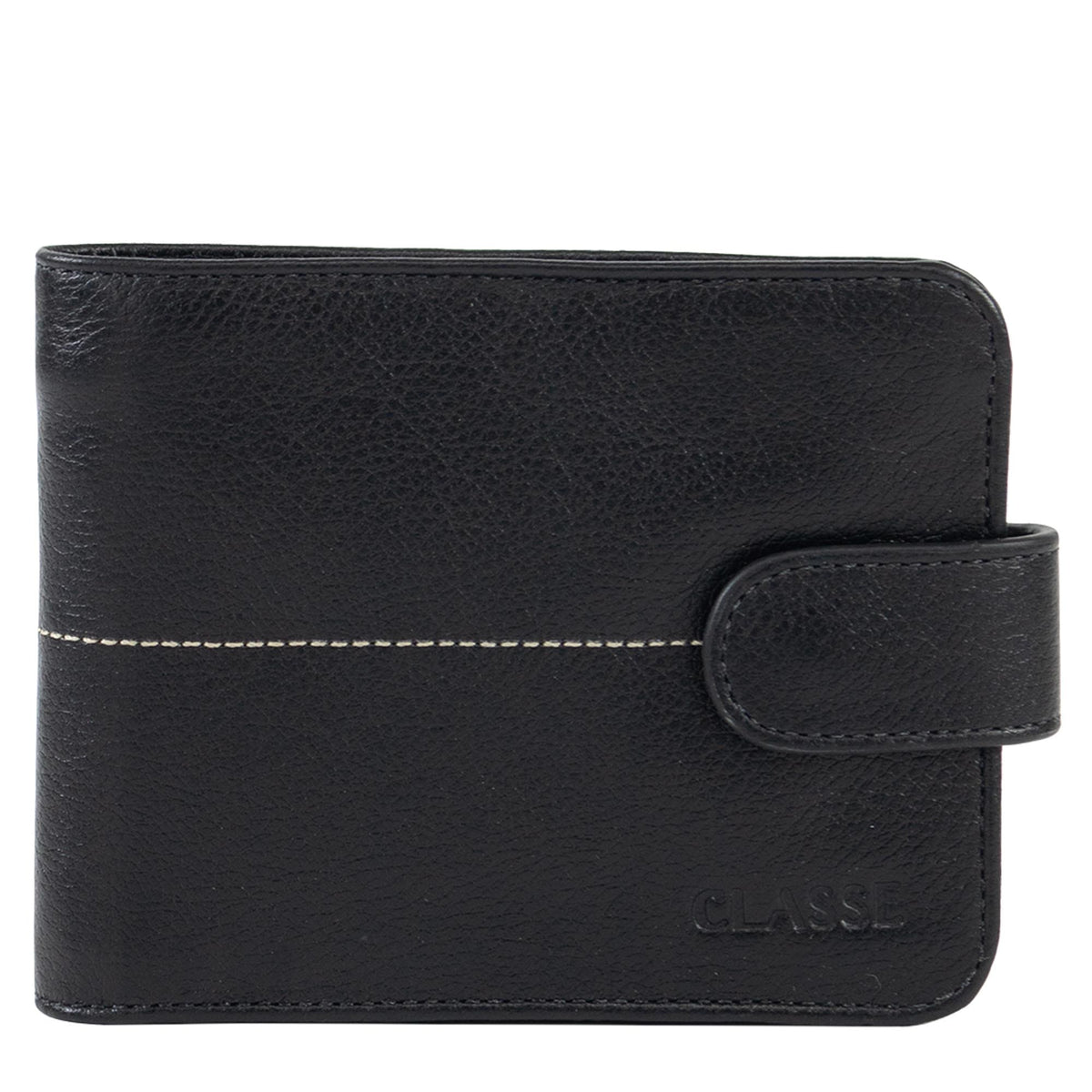 Carteira de Couro Masculina CB Social com Botão