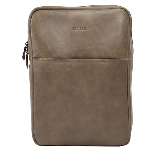 Mochila De Couro Masculina Media Office  - Confort Sand