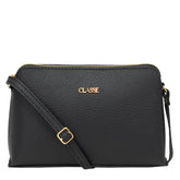 Bolsa Crossbody de Couro Bowling - Preta