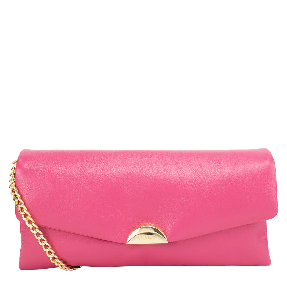 Bolsa Tiracolo de Couro Ana - Rosa