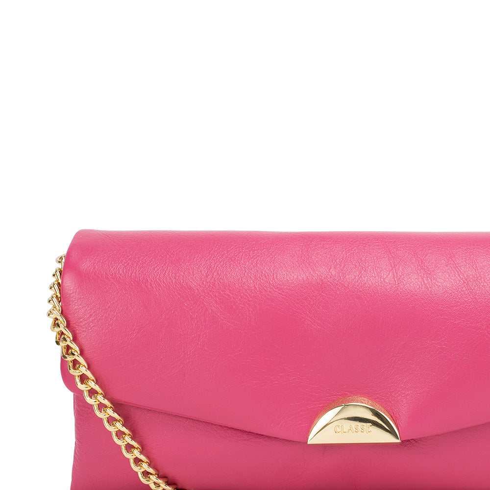 Bolsa Tiracolo de Couro Ana - Rosa