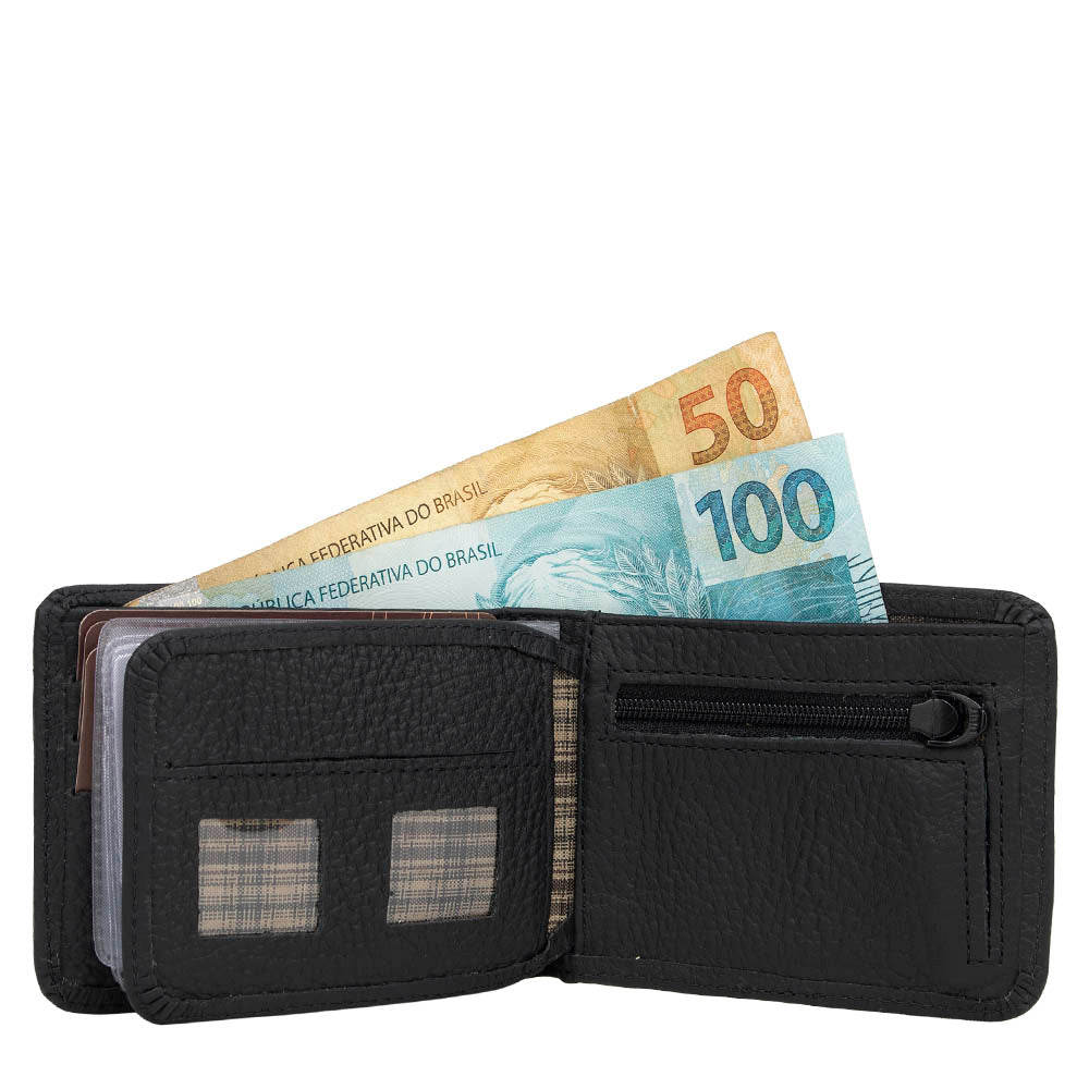 Carteira Masculina de Couro Slim