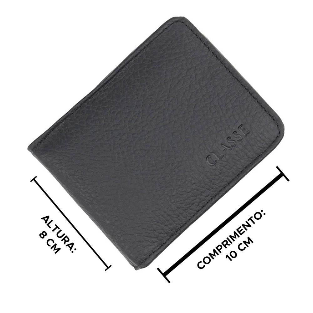 Carteira Masculina de Couro Slim