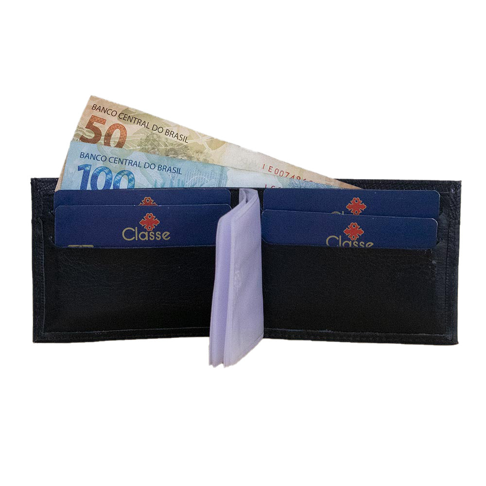 Carteira Masculina de Couro Slim