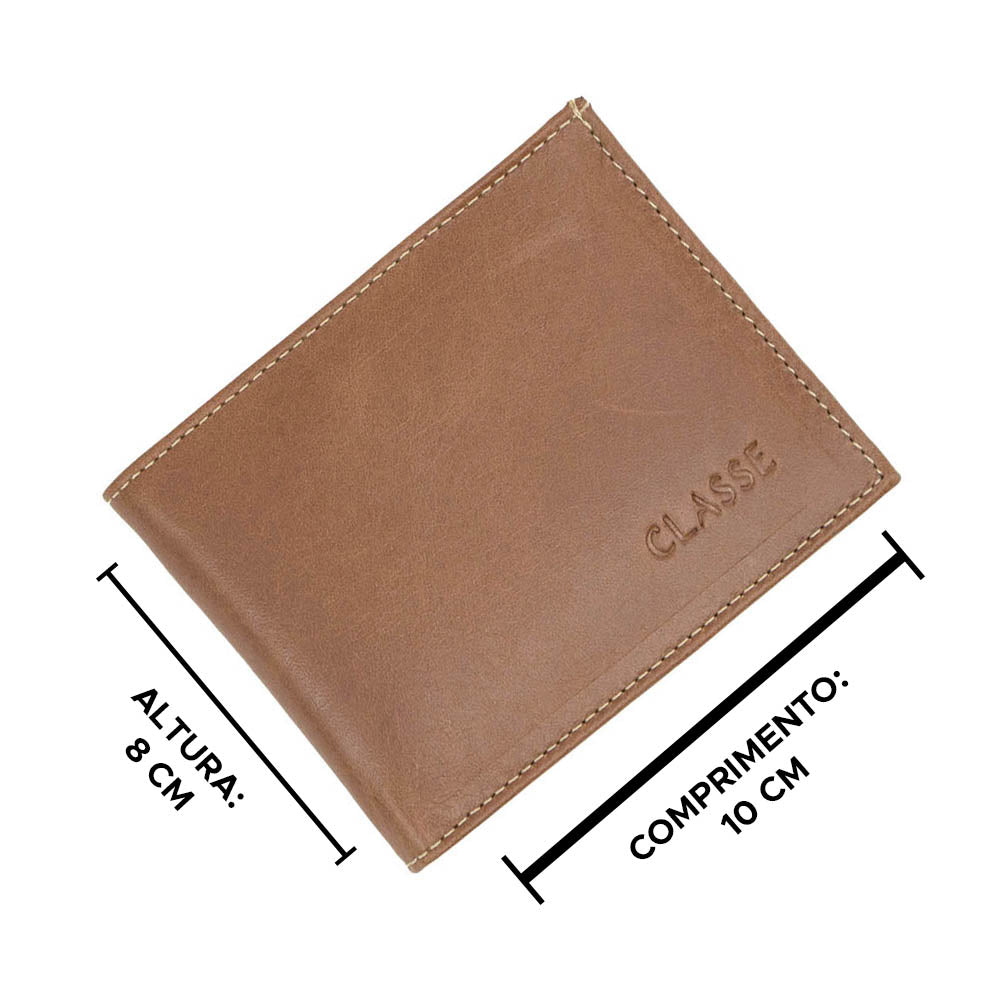 Carteira Masculina Slim de Couro