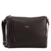 Bolsa Crossbody de Couro Liso - Média