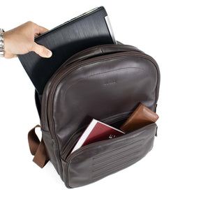 Mochila de Couro Masculina - Office