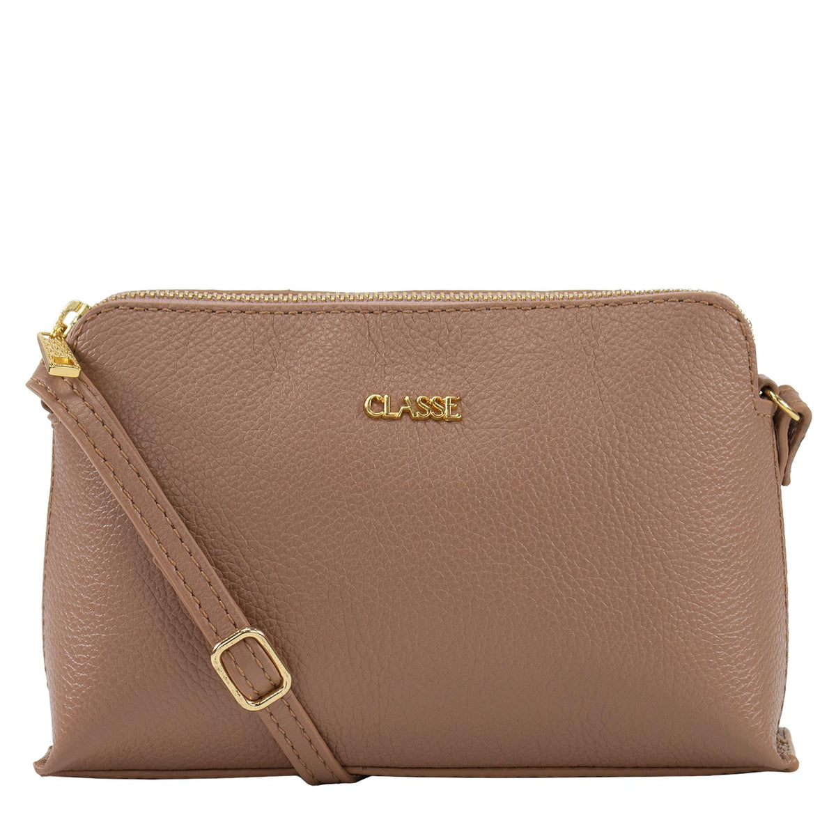 Bolsa Crossbody de Couro Bowling - Floater Mocacchino