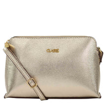 Bolsa Crossbody de Couro Veka - Ouro