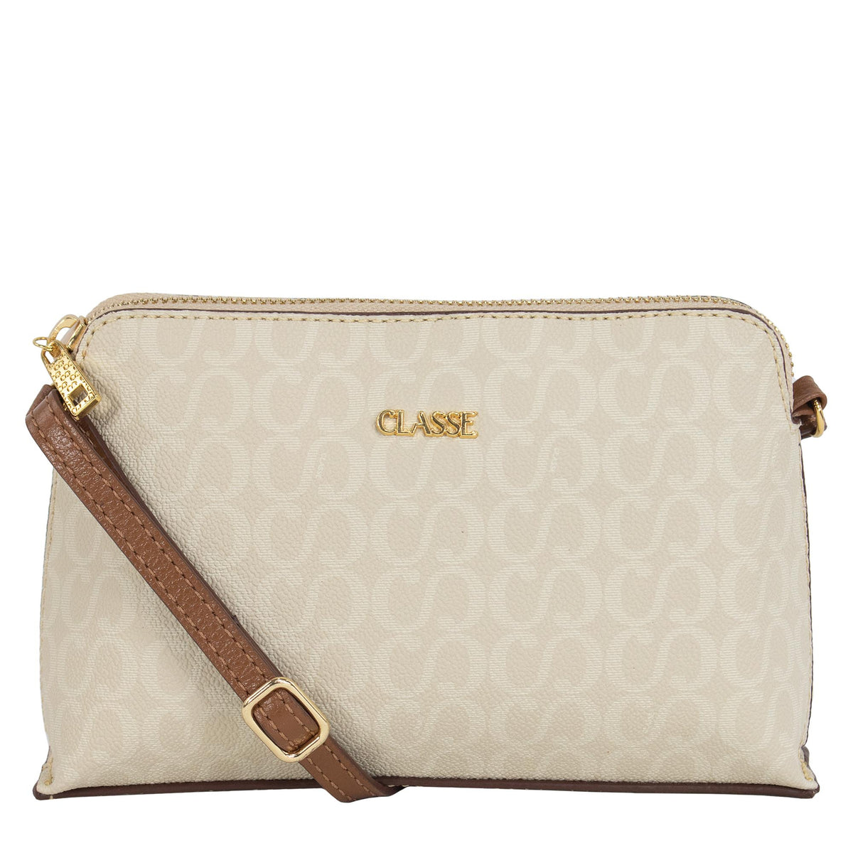 Bolsa Crossbody Canvas Veka - Creme/Nocciola