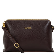 Bolsa Crossbody de Couro Bowling - Chocolate