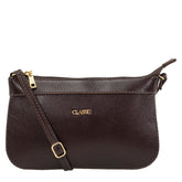 Bolsa Crossbody de Couro Dani - Chocolate