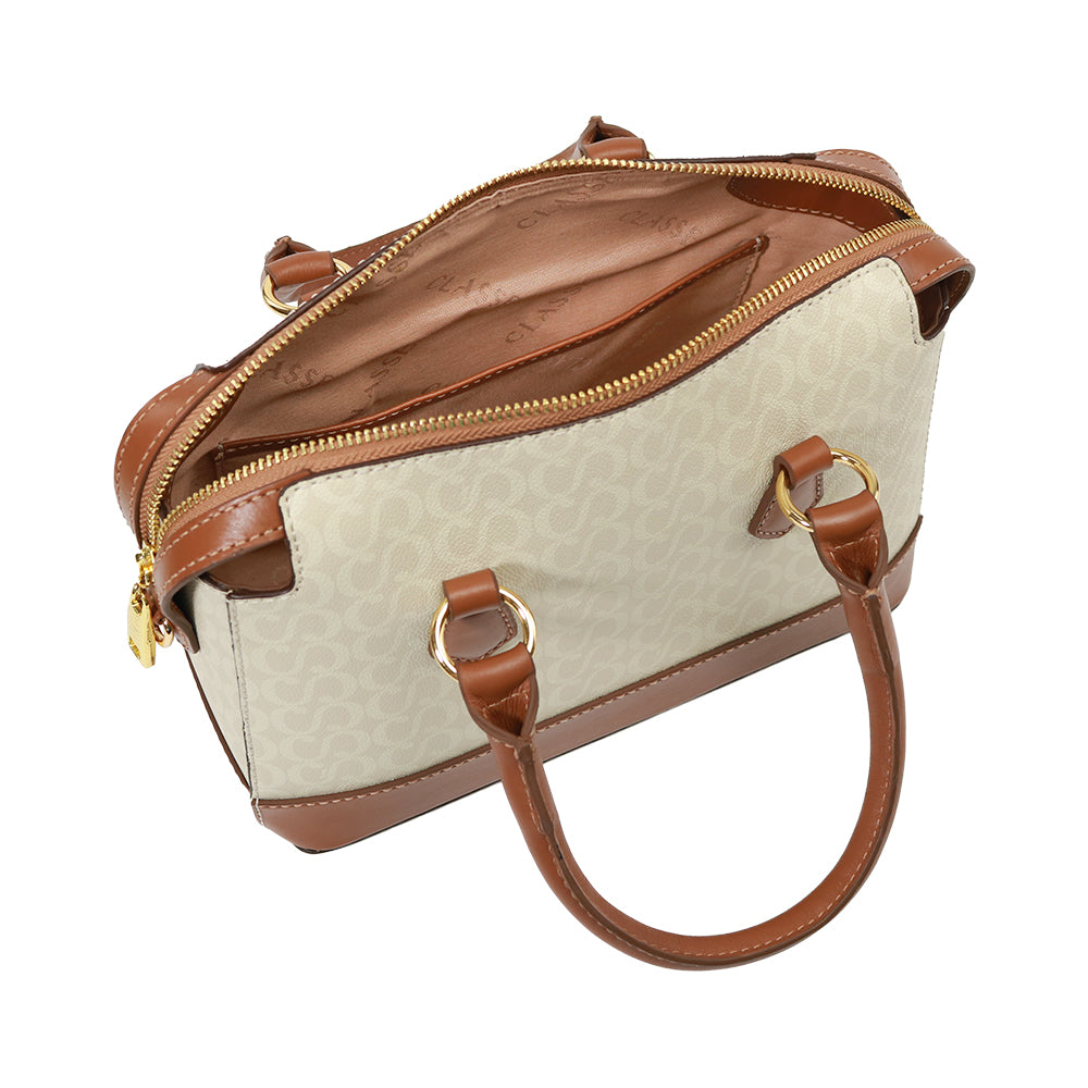 Bolsa Tote Tessa Canvas Creme