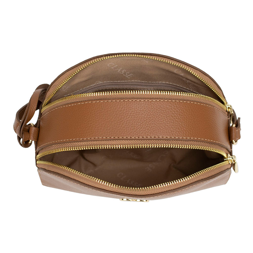 Camera Bag de couro Lila - Nocciola