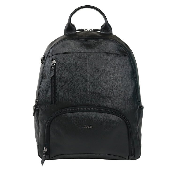 Mochila de Couro Masculina Adventure - Preto