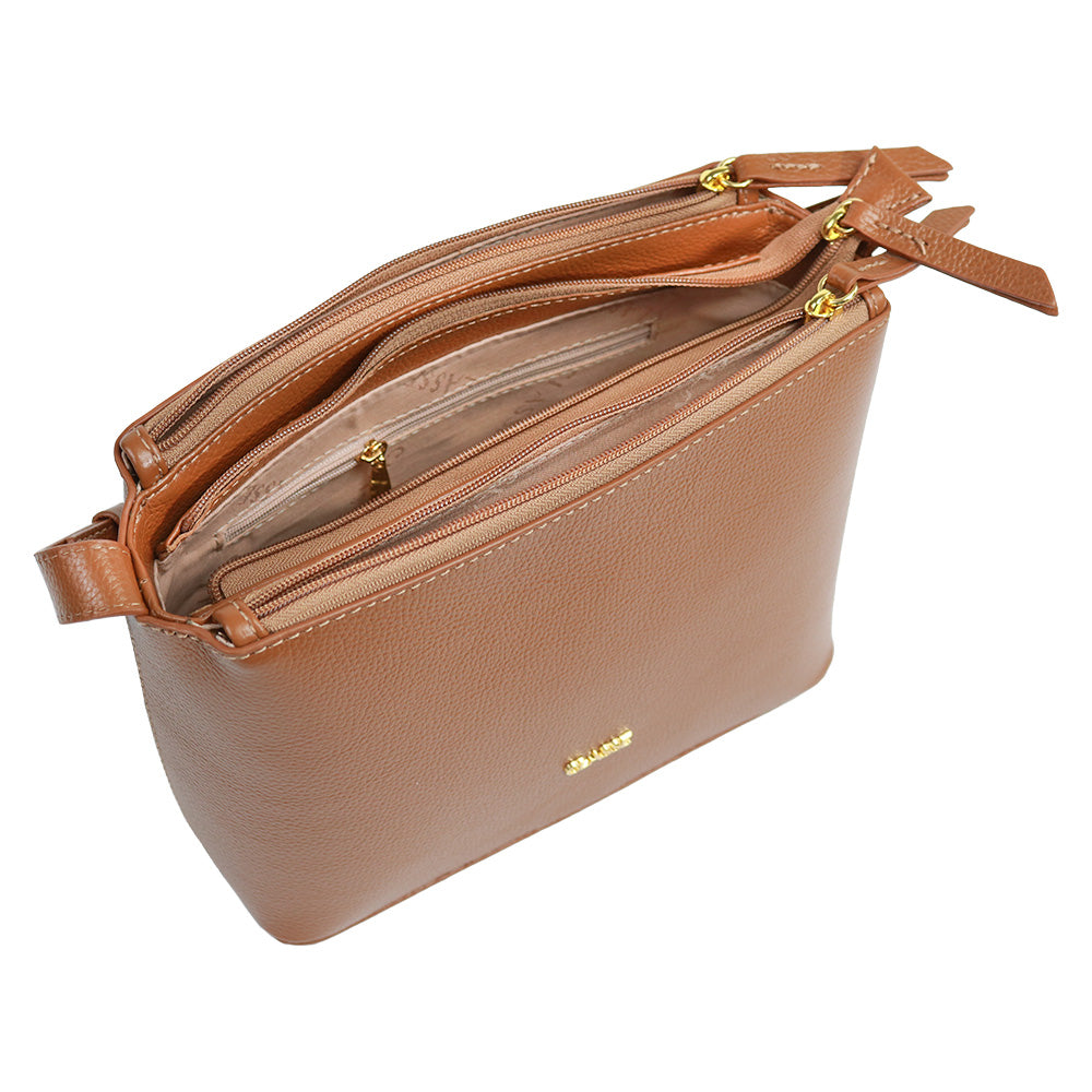Bolsa Crossbody Couro Liso - Tati