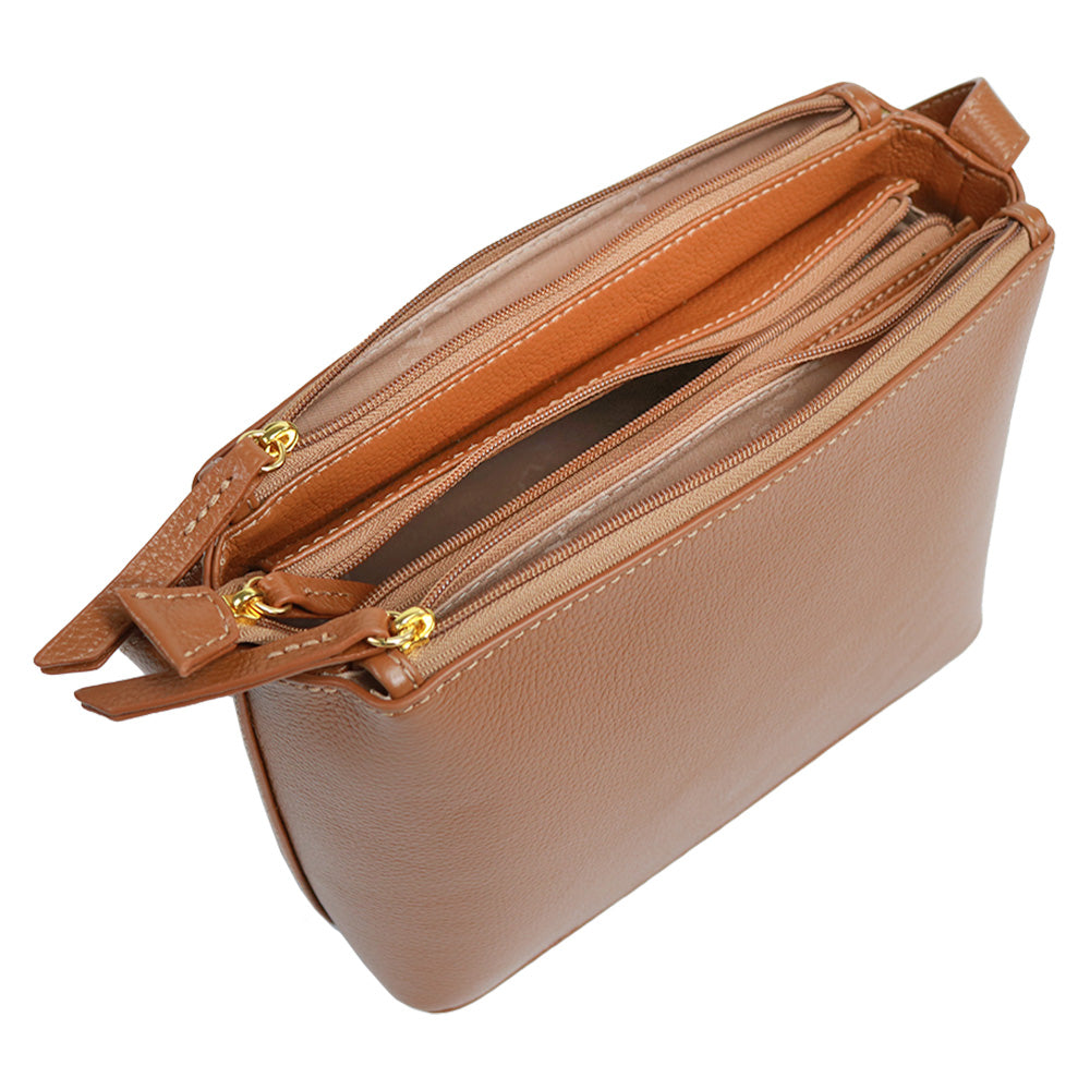 Bolsa Crossbody Couro Liso - Tati
